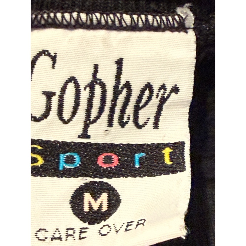 Vintage 90s Gopher Sport Teddy Bear Graphic Raglan Sweatshirt - Picture 3 of 5